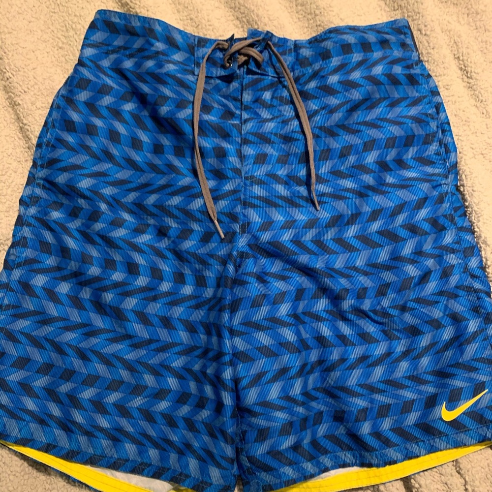 Nike blue bathing suit